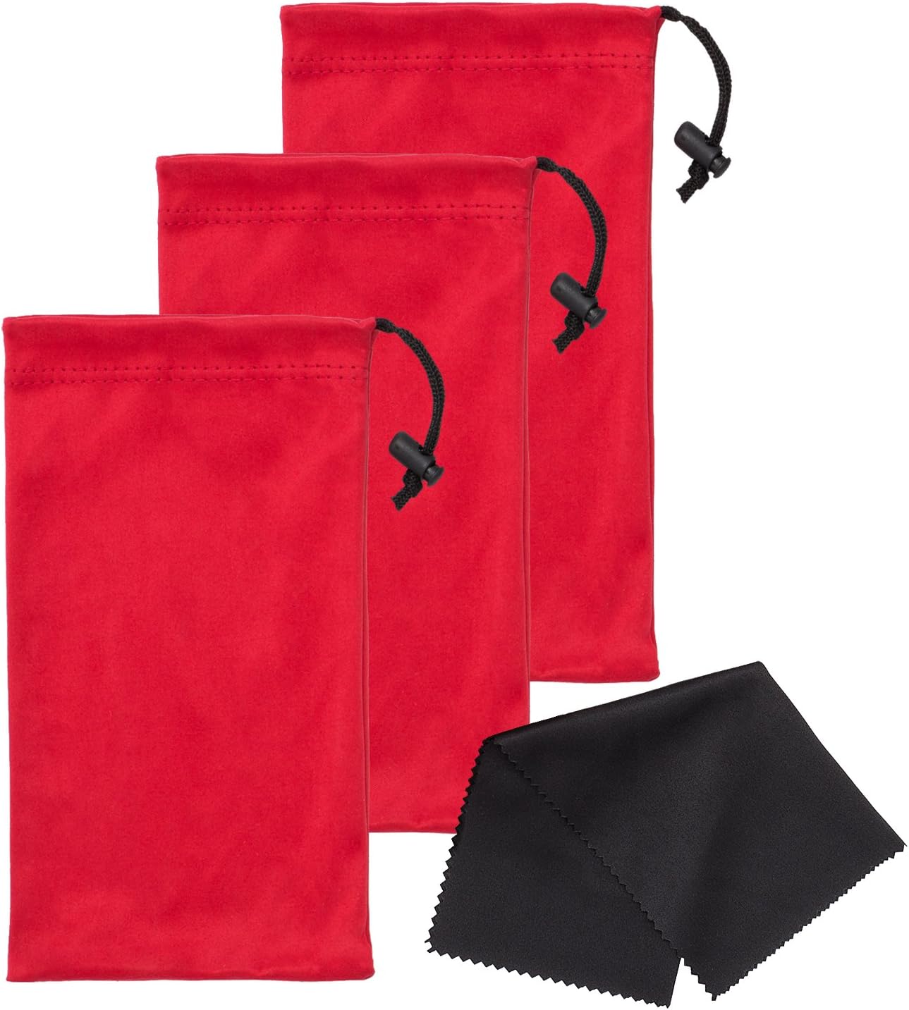 Premium Quality Microfiber Sunglasses Pouch With Spring Fastener