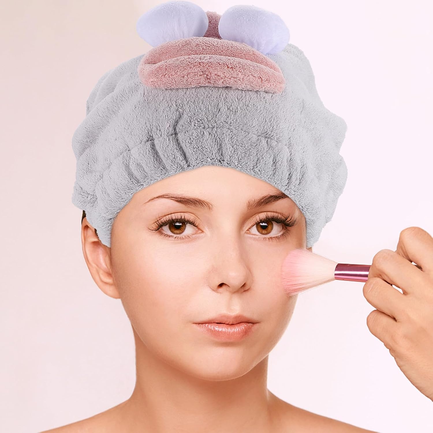 GALPADA Microfiber Hair Drying Towel Hat for Women and Men Fast Dry Hair Wrap Cap with Anti Frizz Bath Accessory