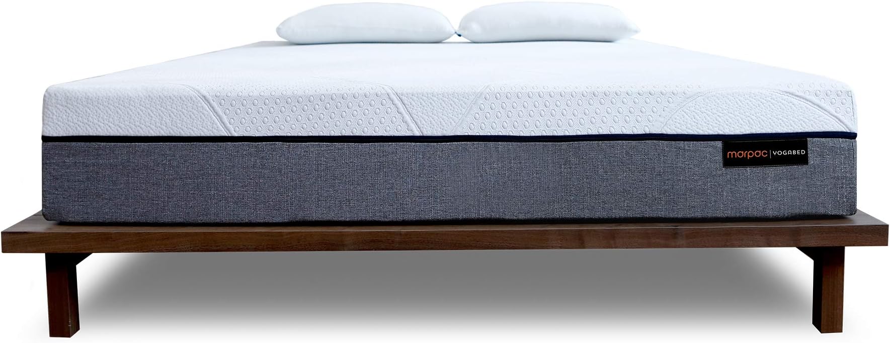 Cal King Mattress Plus 2 Yogasleep Pillows. 10 inch 4-Layer Yogagel Memory Foam System, Bed in a Box,Thermocool Fiber, No-Lift Zip-N-Wash Cover, 101 Night Trial,10 Year Warranty, Made in USA