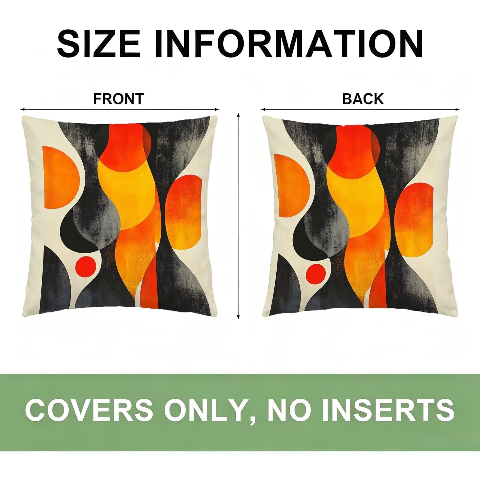 Outdoor Kissen 50x50 cm, Orange Farbe Kissenbezug Samt Sofakissen GJ-298