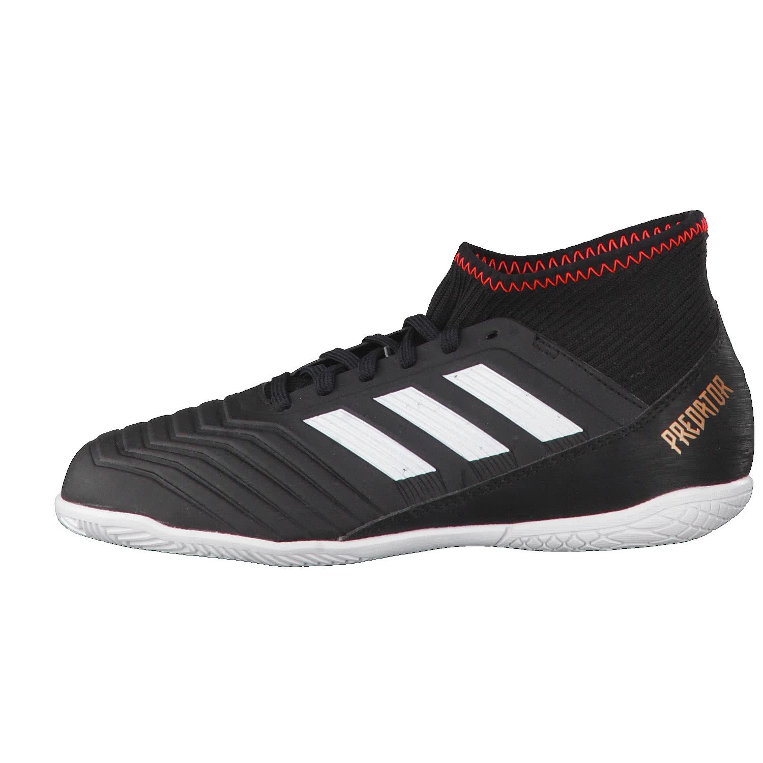 Adidas Predator Tango 18.3 In J Zapatillas de fútbol Sala, Unisex niños, Negro (Negbas/Ftwbla/Rojsol 000), 30 EU (11.5 Infantil UK)