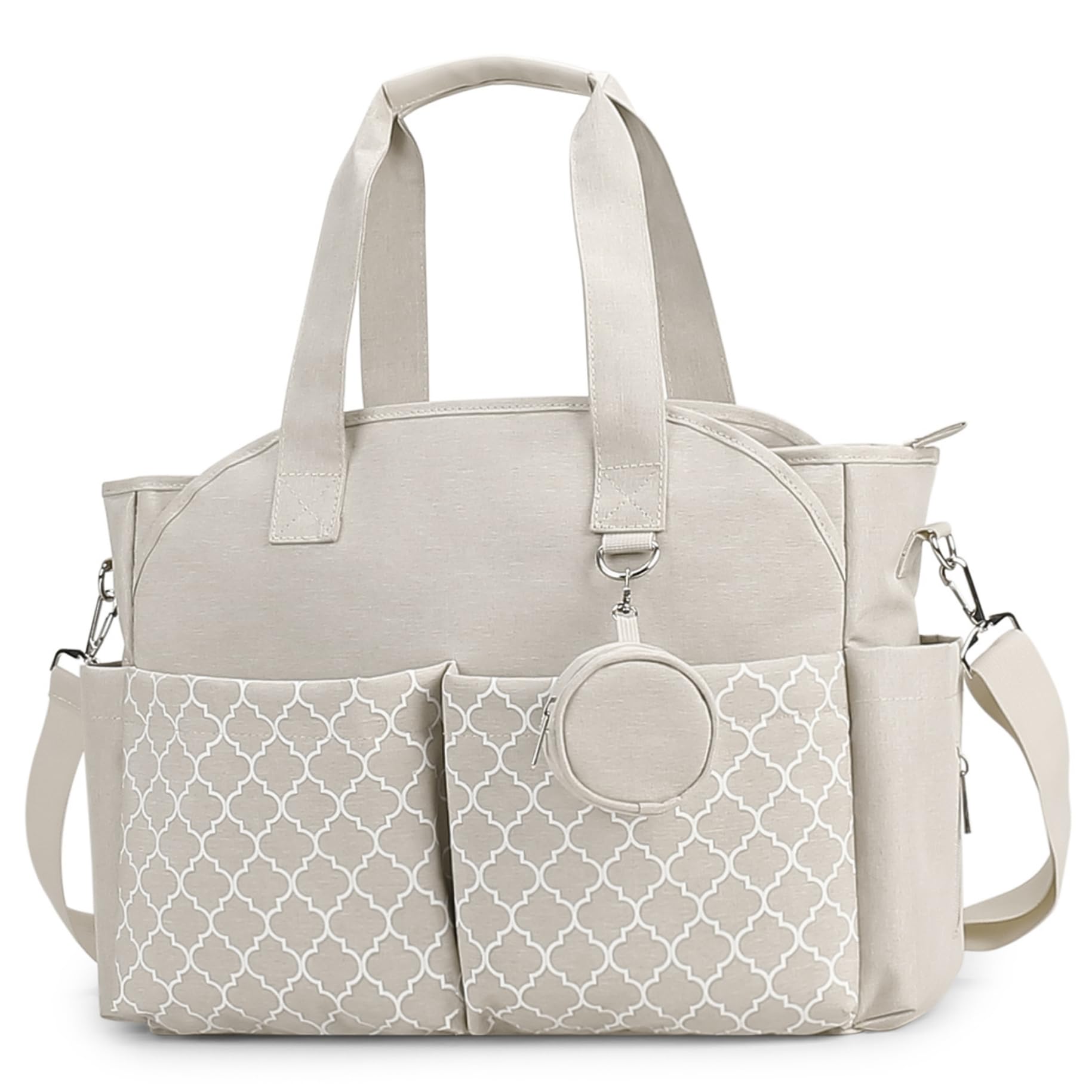 Sacs à langer pour bébé avec un sac bébé portable multi-fonctions de station à langer avec poignée et bandoulière pour maman