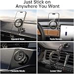 Syncwire Fits MagSafe Car Mount for Car Dash [All-Metal] Magnetic Phone Holder, [Flexible Three-axis] 360° Rotation Car Mount Strong Magnets Car Phone Holder for iPhone 17 16 15 14 13 Pro Max