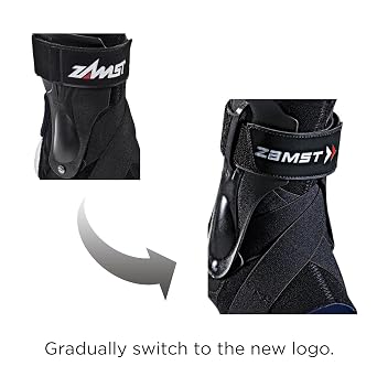 Zamst A2-DX Black Ankle Brace for Sports - Breathable Sports Ankle Support for Men and Women with Guard Stabilizers for High-Grade Ankle Sprain - Right, Medium
