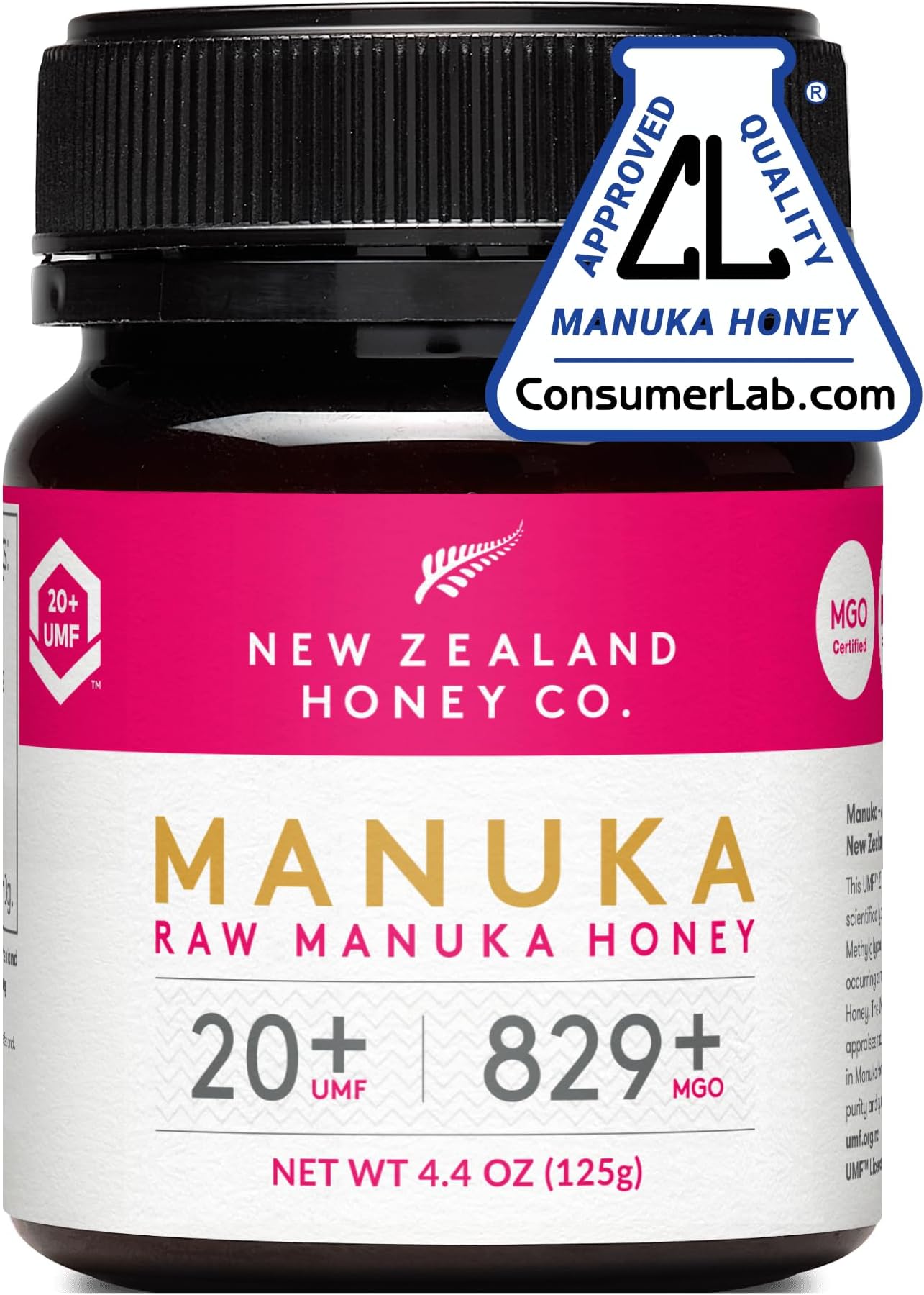 Raw Manuka Honey UMF 20+ / MGO 829+ | UMF Certified | 4.4oz