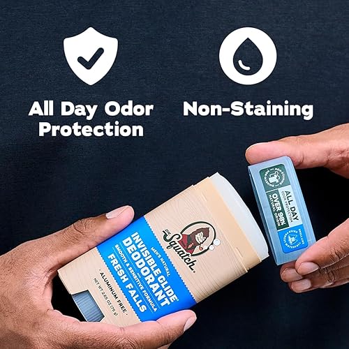 Miniatura 2 de Dr. Squatch Invisible Glide Natural Desodorante para hombre, deslizamiento suave, sin manchas, desodorante sin aluminio para hombres, seguro para