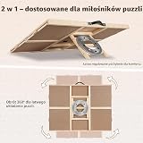 ALL4JIG 2000 Pieces 2-in-1 Tilting & Rotating Puzzle Board for Adults Gifts, Wooden Jigsaw Puzzle Table with 4 Drawers, 28.5″ x 40.1″ Portable Board with Lazy Susan and Cover