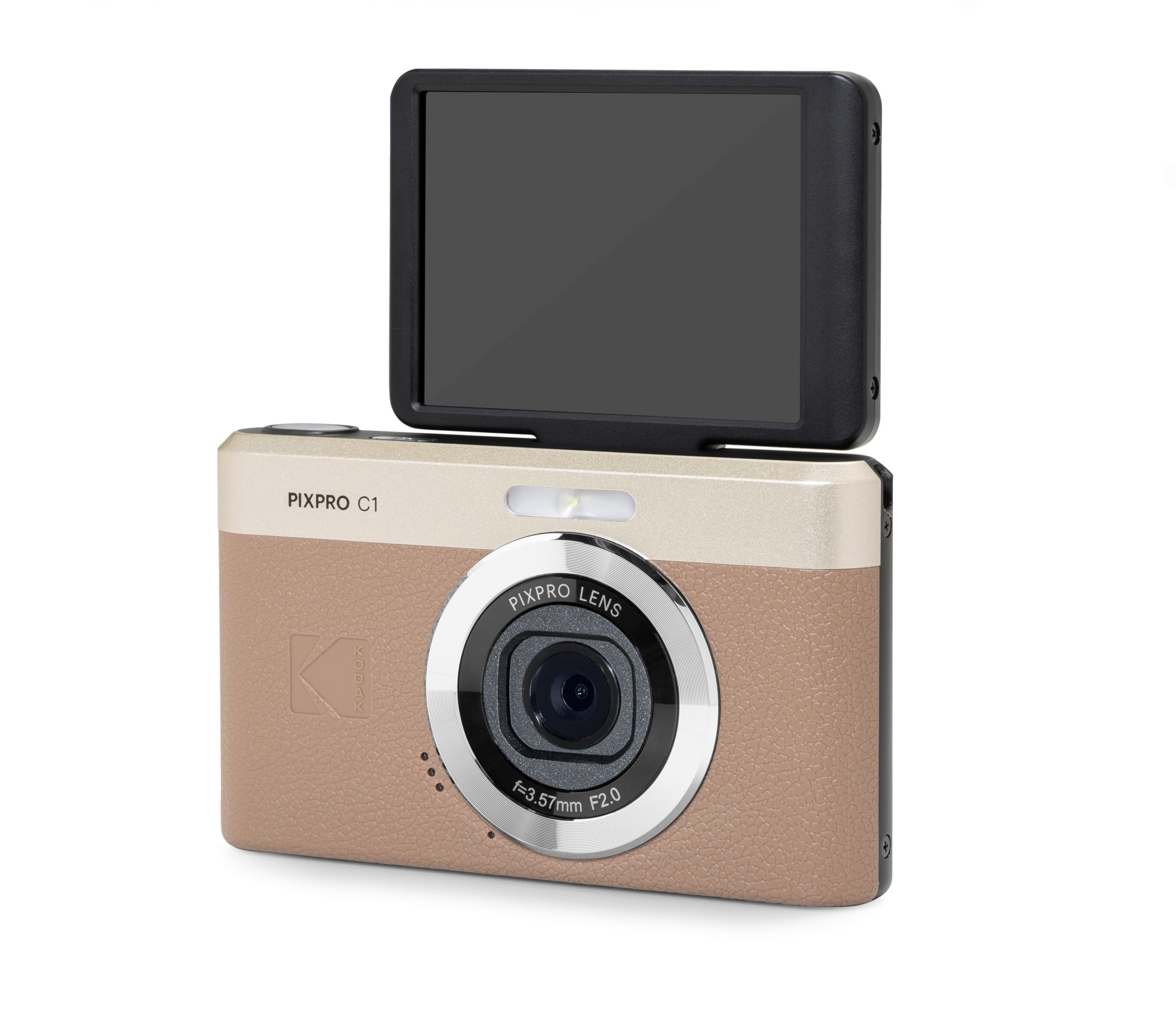 【新品未開封】ブラウン KODAK PIXPRO C1 デジタルカメラ BN Kodak PIXPRO C1 Digital Camera with 180 Degree Flip Screen - 4X