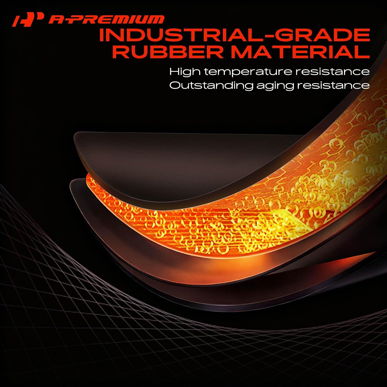 A-Premium Engine Air Intake Hose with Clamps [fits for SOHC, 6Cyl 2.0L]