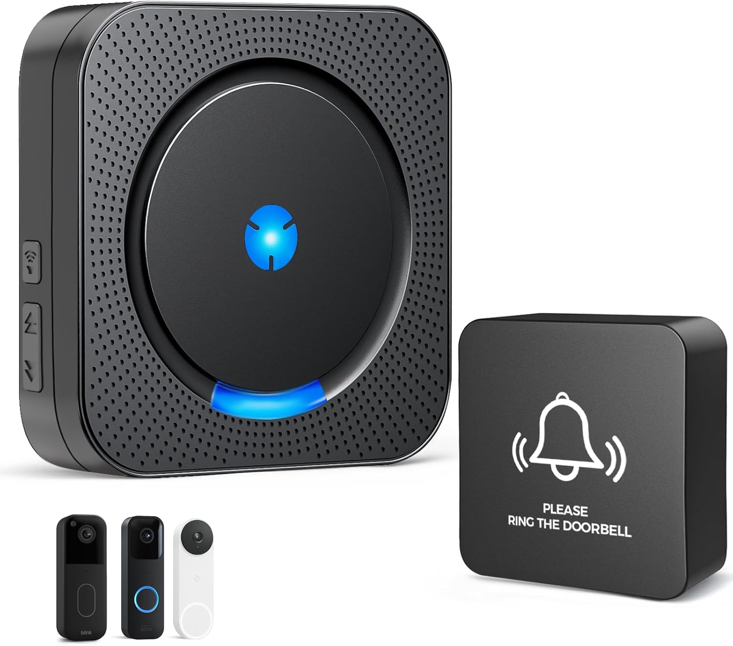 Wireless Doorbell Chime Extender for Home - Digital Door Bells Compatible with Blink Video Doorbell (1st & 2nd Gen)/Google Nest Doorbell (Wired, 2nd & 3rd Gen) / Wired Doorbell Chime