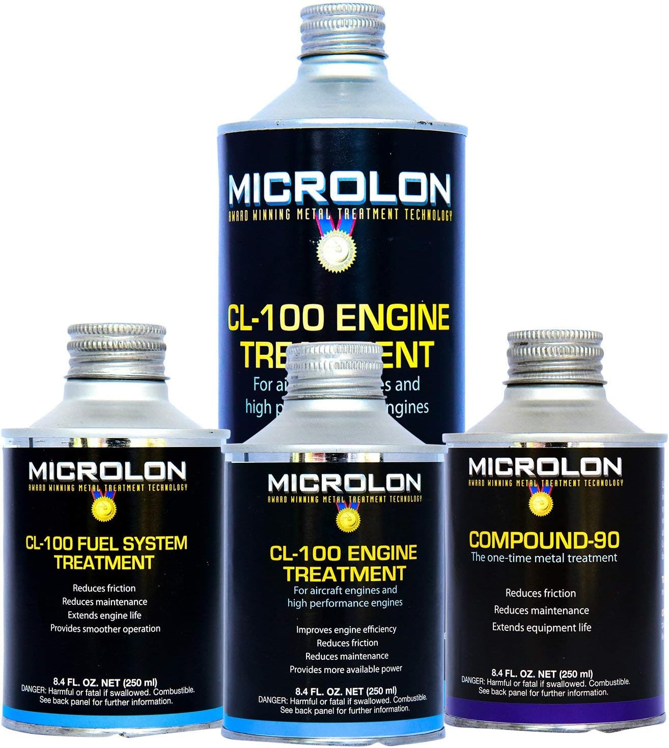 Microlon CL100 High Performance Engine Treatment Kit for 8-Cylinder Engines (5.7 Liter & Up)