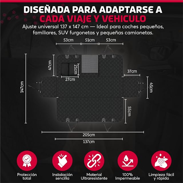 Foto 6 de 8 de SweetSolutions© Funda Coche Perro