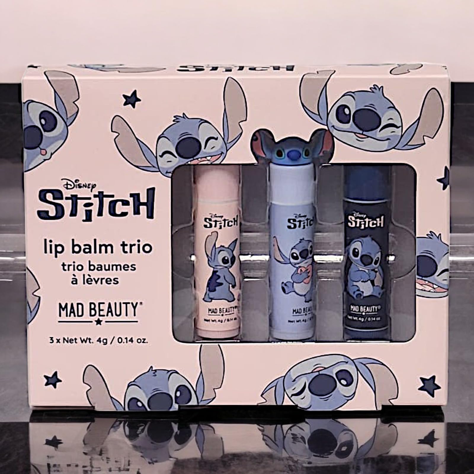 Lilo & Stitch Lip Balm Trio: Frutti Flavored Lip Gloss - A Novelty Gift for Sweet Smiles 4gx3, turquoise, pink, blue - Image 2