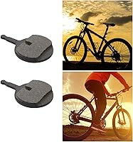 Vista 4 de 2 pares de pastillas de freno de disco semimetálicas de resina compatibles con Promax DSK-310 710 715 717 720 913 0.157 in de grosor para bicicleta