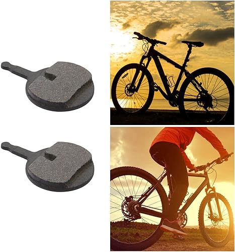 Miniatura 4 de 2 pares de pastillas de freno de disco semimetálicas de resina compatibles con Promax DSK-310 710 715 717 720 913 0.157 in de grosor para bicicleta