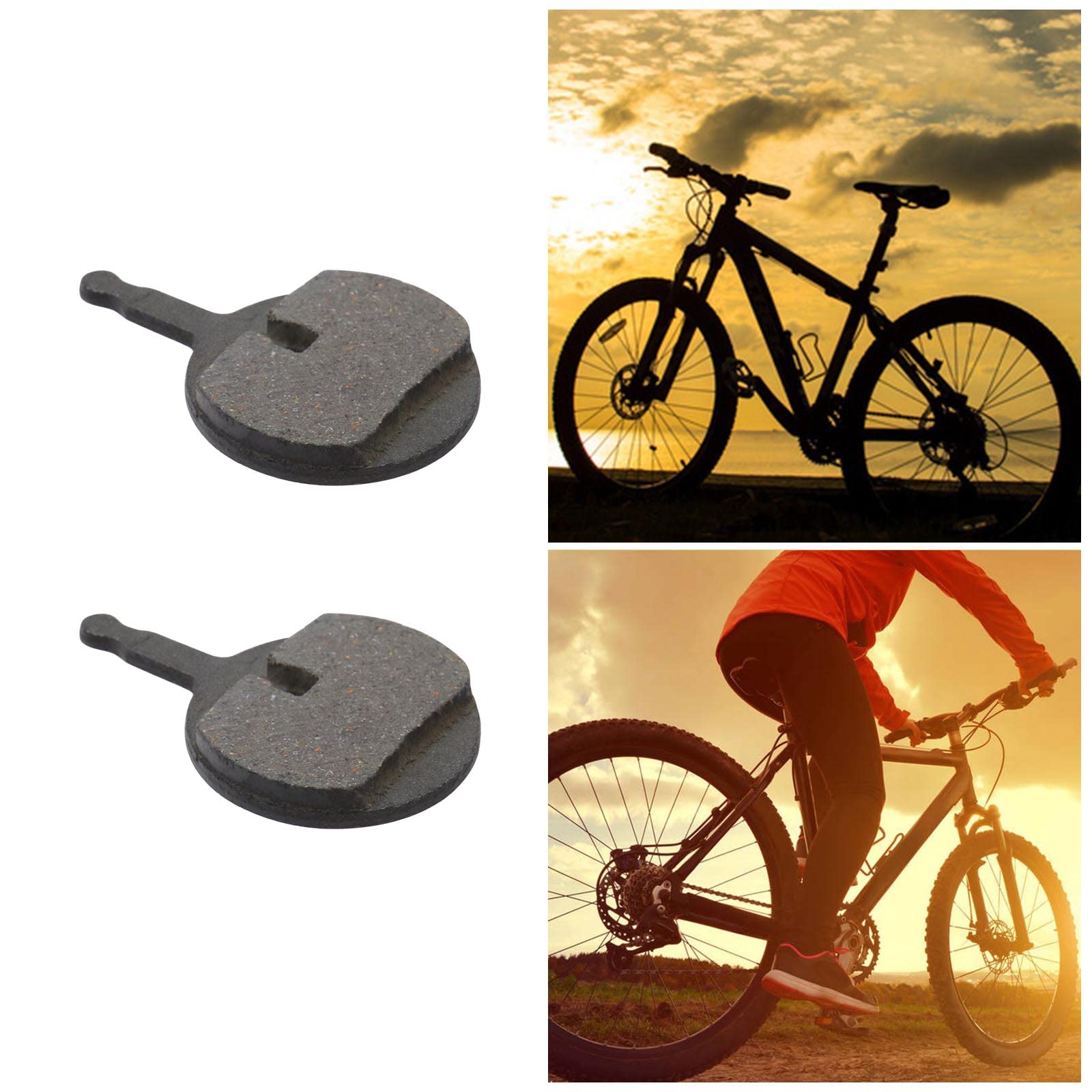 Pastiglie Freno A Disco In Metallo Per Ebike, 2 Paia, Completamente Metalliche, Oro, Maggiore Potenza