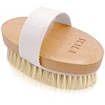 Dry Brushing Body Brush SCALA Natural Bristle Body Brush, Soft Body Exfoliating Brush Scrub for Dead Skin, Cellulite, Lymphatic Drainage, Blood Flow - Thicker & Stronger Medium Strength