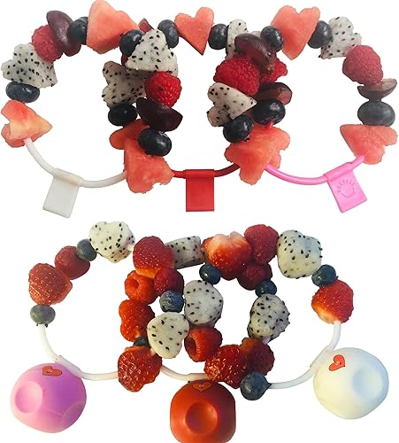 Skercle el pincho que un círculo. Paquete de fiesta de San Valentín. Brochetas circulares seguras y cerradas. Ideal para regalos, platos de fiesta y