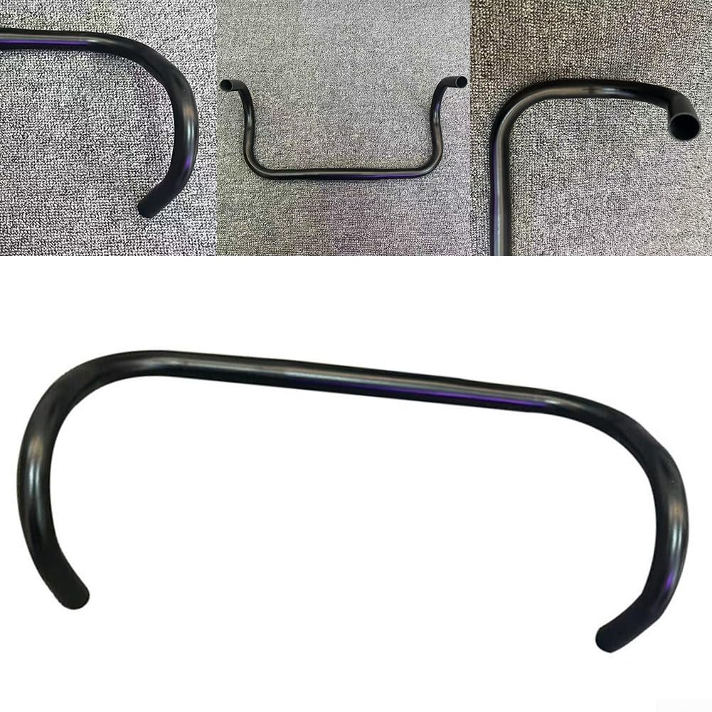 Yhenlovtt Guidon de vélo de route en alliage d'aluminium, barre de chute de 25,4 mm de largeur, barre courbée légère pour course et cyclisme de montagne