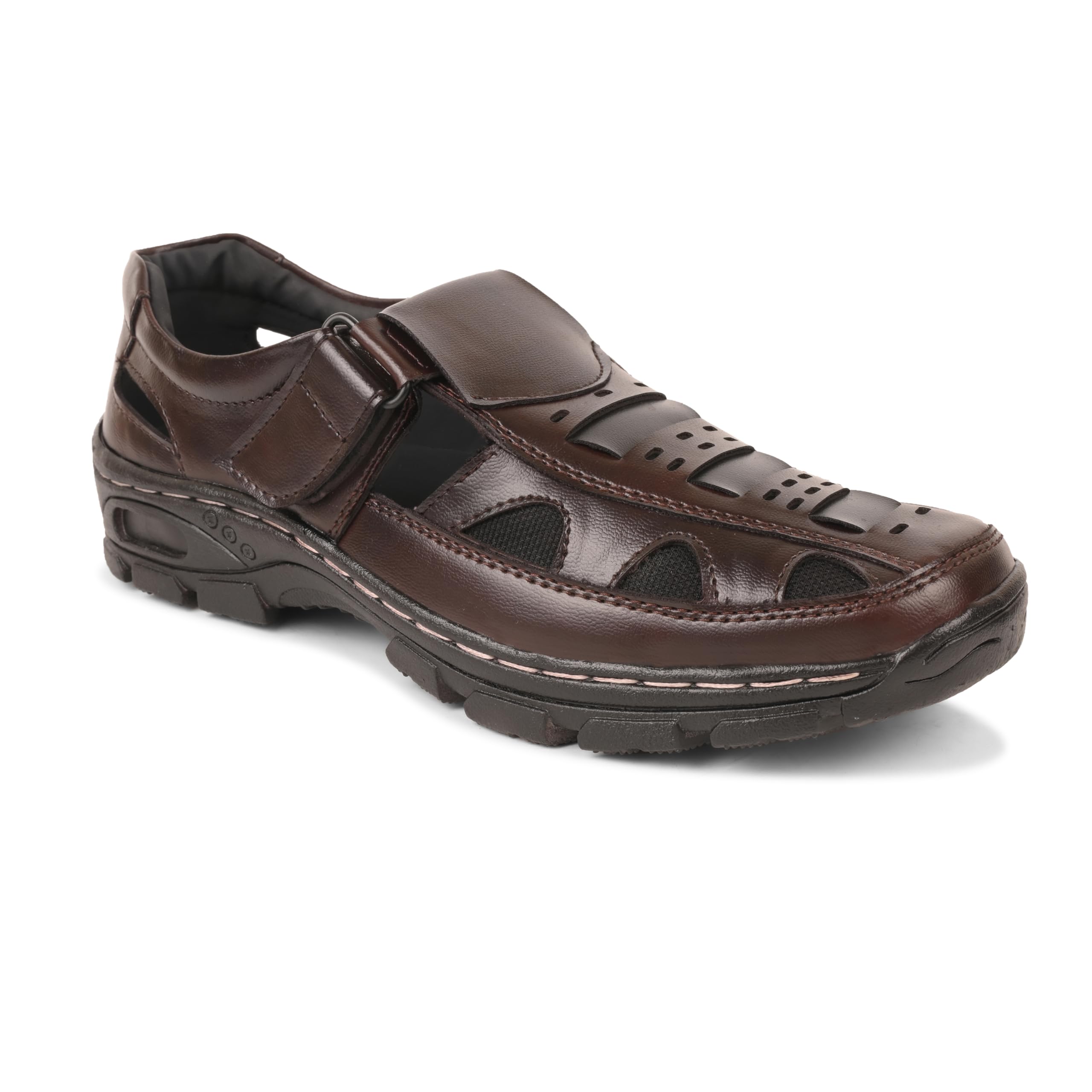Men’s Leather Sandals – Stylish, Lightweight, Comfortable Casual Footwear for Men | Breathable Sandals for Walking, Travel, Everyday Wear and Outdoor Adventure