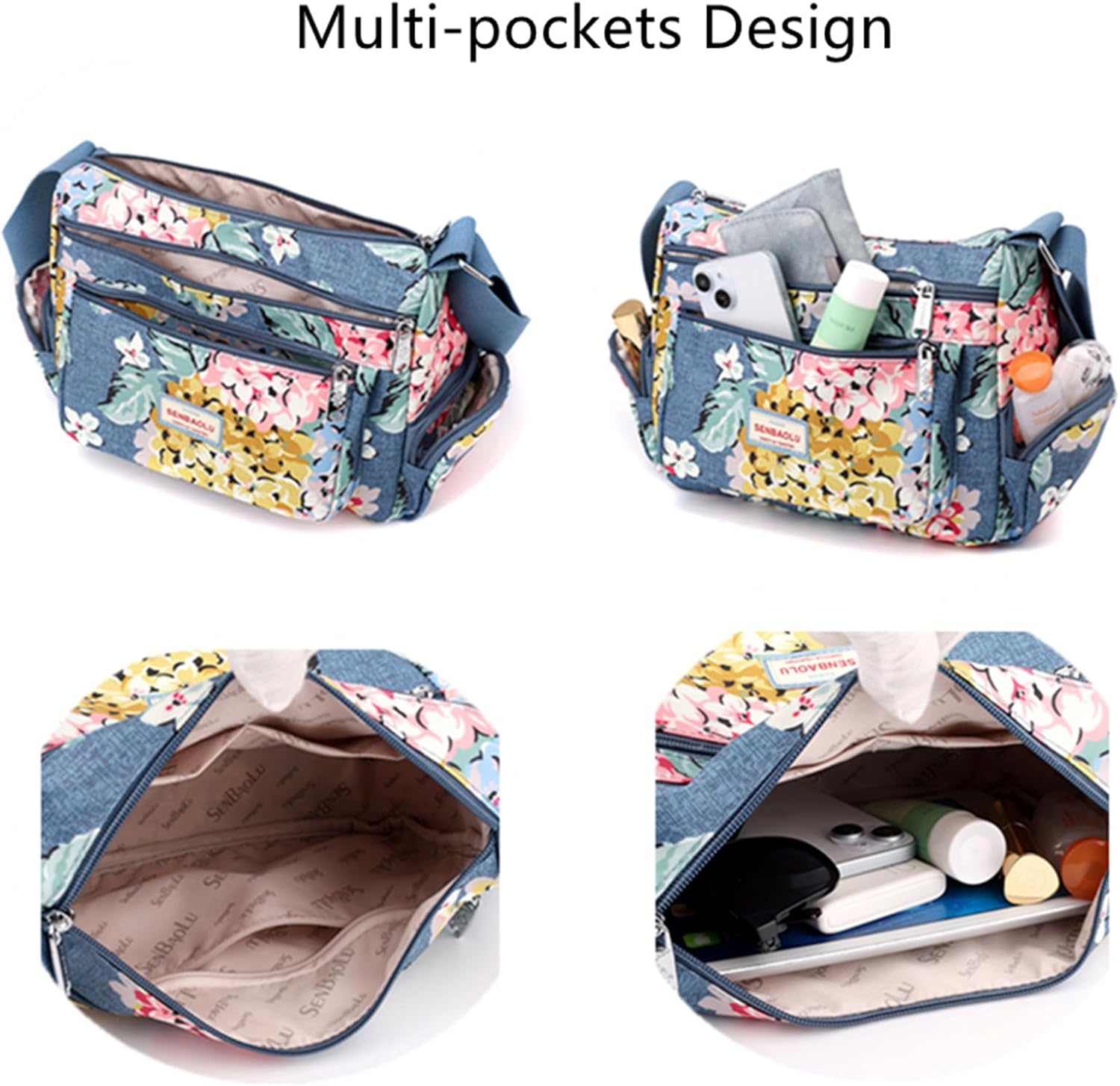 Shoulder Bags for Women Nylon Crossbody Bags Waterproof Lightweight Messenger Purses and Handbags - Image 6