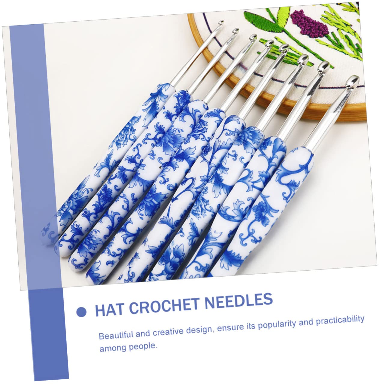 40piezas Agujas De Crochet Ergonomicas Para Tejer Suéteres Ganchillo y Accesorios De Kit De Herramientas Para Principiantes y Amantes Del
