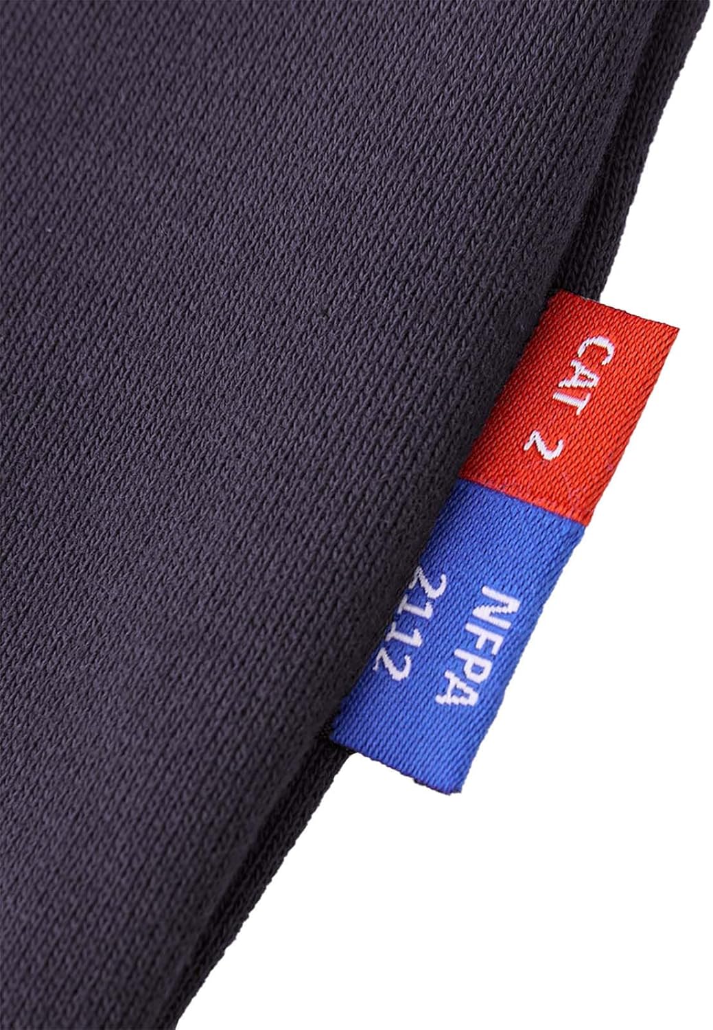 12OZ Heavyweight FR Crew Neck Shirts for Men, Flame Resistant Workwear NFPA 2112/CAT2 Compliant,100% Cotton Long Sleeve - Image 2