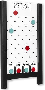 Ilyapa Board - Large Portable Prize Drop Game for Events and Trade Show - 14 x 24 Inch Single Sided - Wooden A-Frame Whiteboard Sign, Eraser