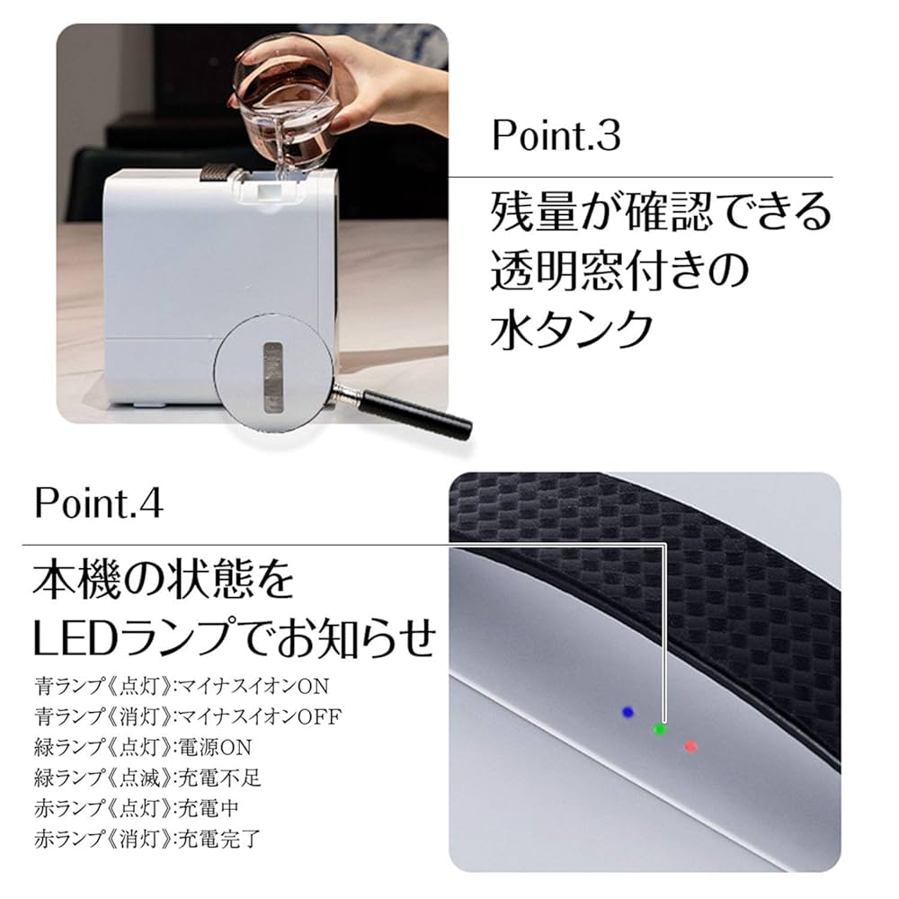 卓上クーラーAIRGO Amazon.co.jp: Airgo 2024 ポータブルエアクーラー 充電式気化