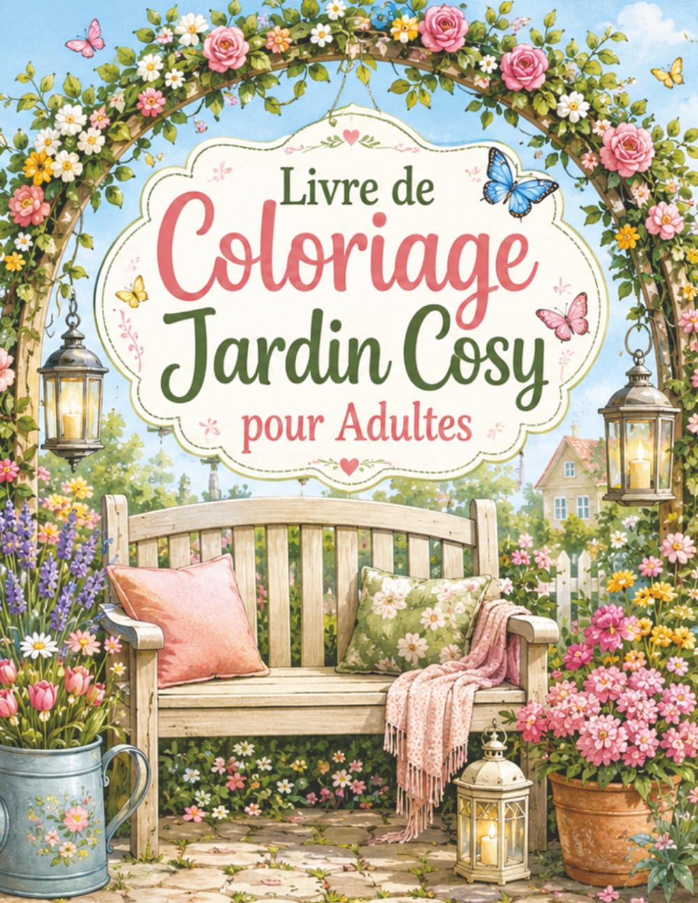 Livre de Coloriage Jardin Cosy pour Adultes: Décors botaniques élégants pour relaxation, créativité et moments de calme