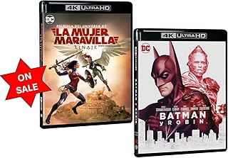 DC Universe Superheroes - Wonder Woman: Bloodlines & Batman and Robin [4K Ultra HD + Blu-ray] English & Spanish Audio