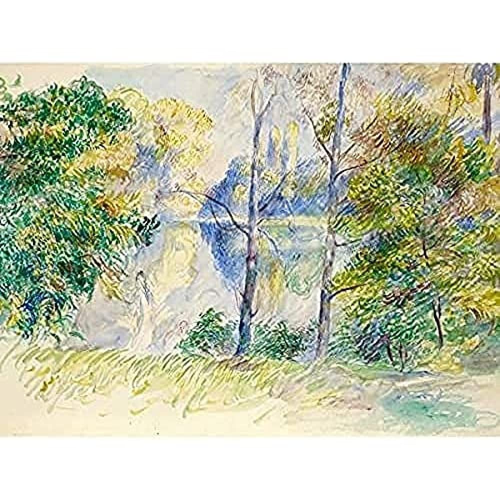 Auguste Renoir View Of A Park Art Print Canvas Premium Wall Decor Poster Mural