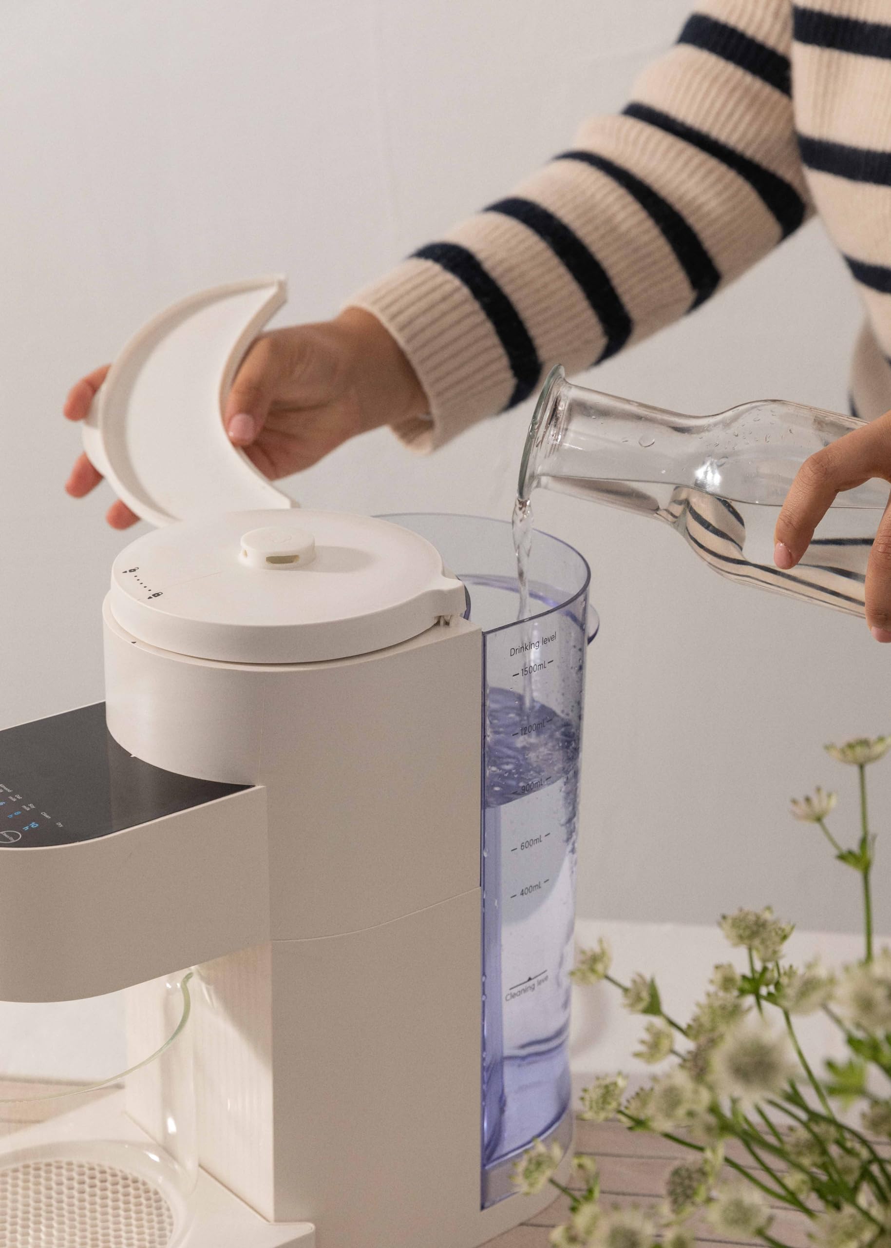 CREATE/VEGAN MILK MAKER PRO/Machine pour faire du lait d'amande, du lait de soja, du lait d'avoine, du milkshake, 6 programmes, minuterie, prépare toutes sortes de laits végétaux, 1,5 l, 1200W