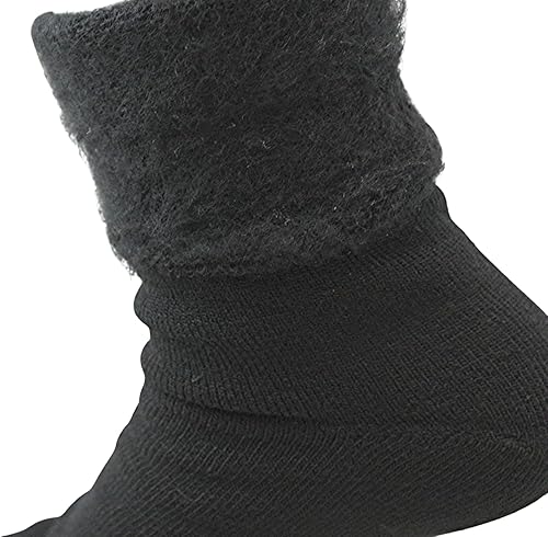 Miniatura 3 de 3 pares de calcetines negros para hombre con zona de calor, calcetines térmicos aislados para botas 100% calor térmico