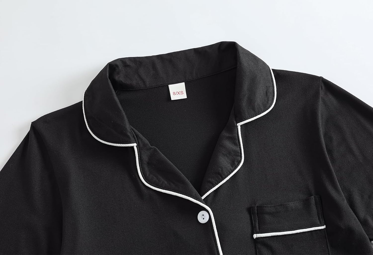 Vopmocld Unisex Kids Button Down Pajama Sets Short Sleeve & Shorts Solid Color Teens Outfit with Pockets Lounge Sets - Image 2