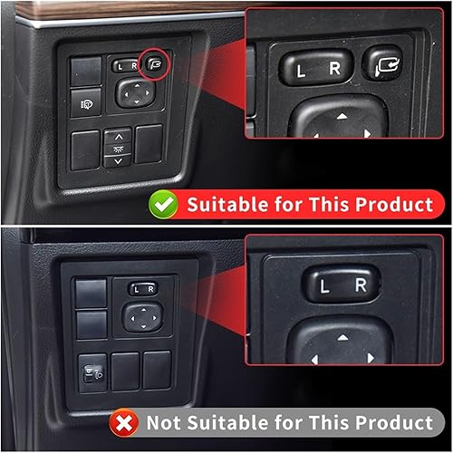 Miniatura 6 de Accesorio de modificación interior automática LC150 Espejo retrovisor actualizado plegable automático compatible con Toyota Land Cruiser Prado 150