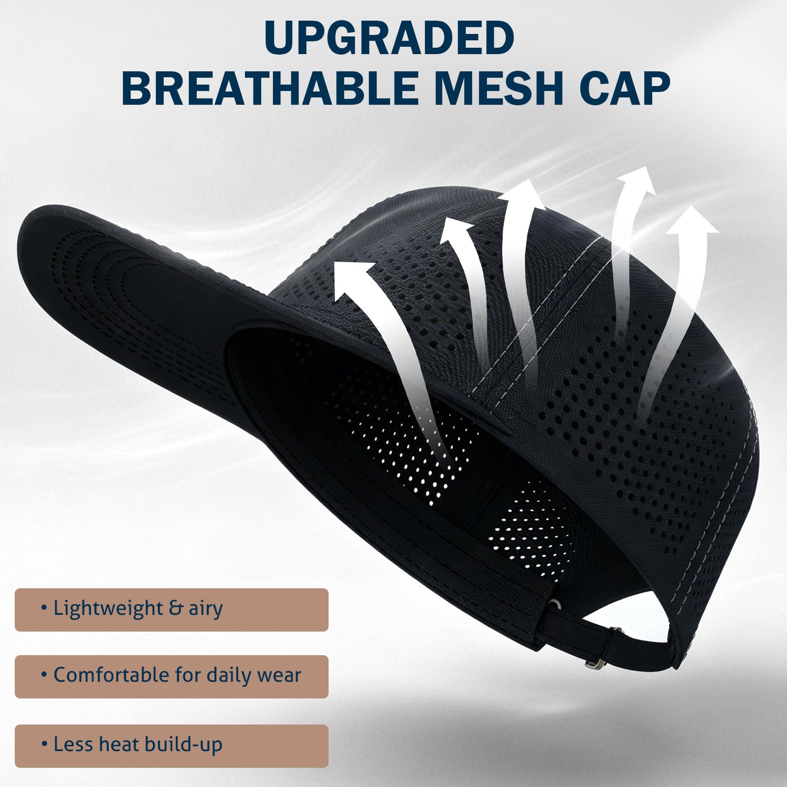 iKeener Capuchon de Croissance de Cheveux Rouge Clair, Respirant et Amovible 3 Lumières Bouchon de Repousse des Cheveux pour la Perte de Cheveux Hommes et Femmes avec 460nm 650nm 850nm, 4 Modes