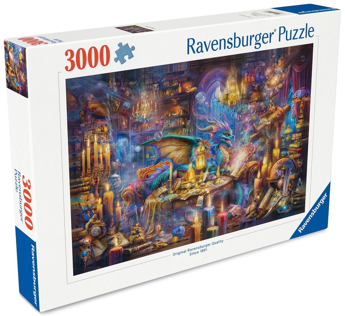 Ravensburger - Puzzle Adulte - Puzzle 3000 pièces - La bibliothèque des savoirs enchantés - Adultes et Enfants à partir de 14 Ans - Puzzle de qualité supérieure fabriqué en Europe - Livres - 12001418