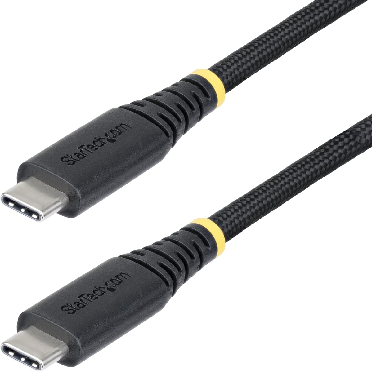 StarTech 10ft/3m USB-C to USB-C Charging Cable, Black (S2CEPR10F-USB-CABLE) | USB-IF Certified, 240W 5A PD EPR, USB 2.0 480Mbps, Ultra-flexible, 2.0 Laptop, Charge and sync, Rugged braided nylon jacket