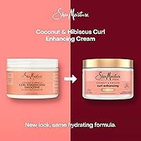 Vista 3 de SheaMoisture Crema Smoothie para Definir Rizos de Coco y Hibisco para Cabello Grueso y Rizado, Libre de Sulfatos y Parabenos, 12 onzas