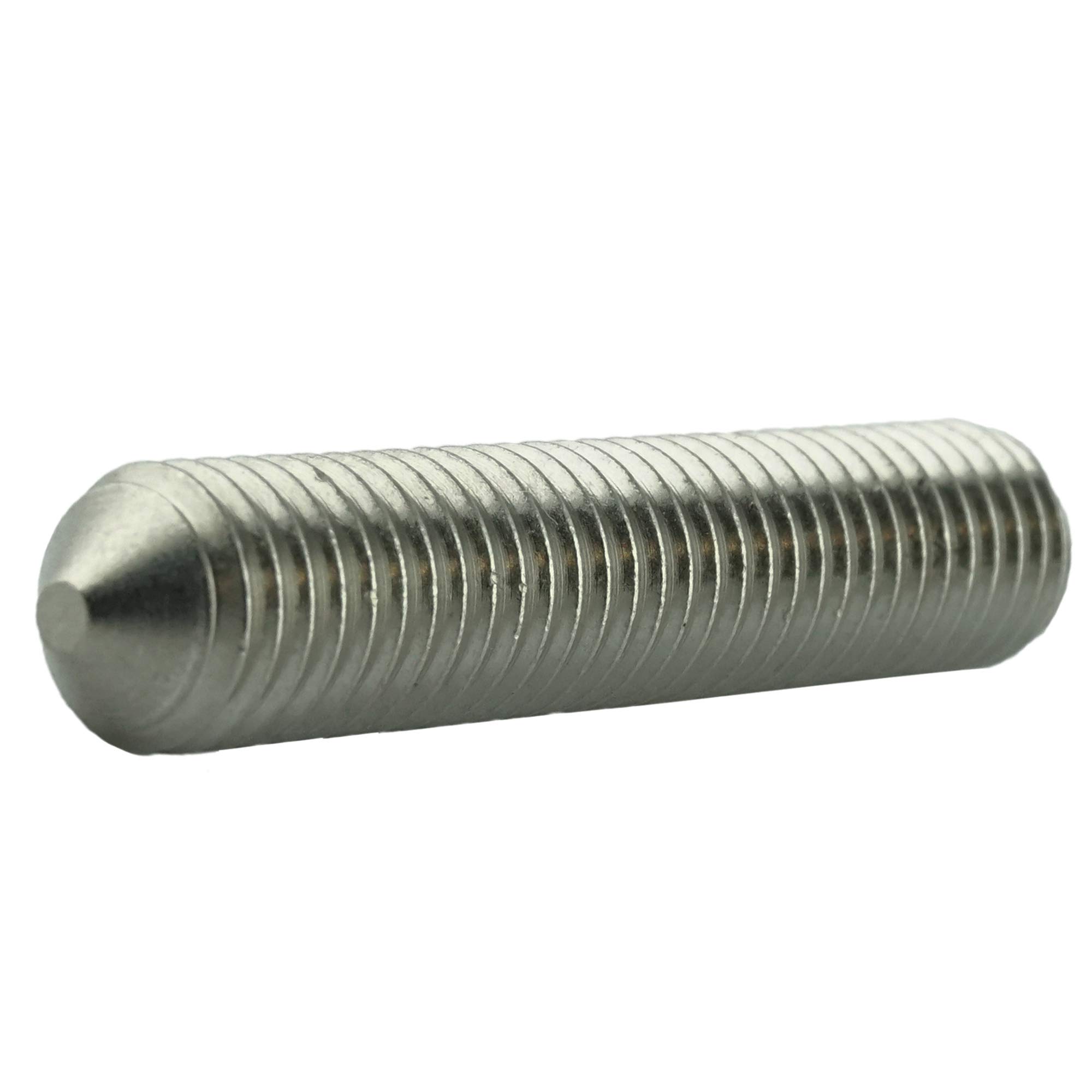 20 Tornillos De Rosca M12 X 30 Mm - Acero Inoxidable A2, Cabeza Cónica, Hexágono Interior (DIN913)