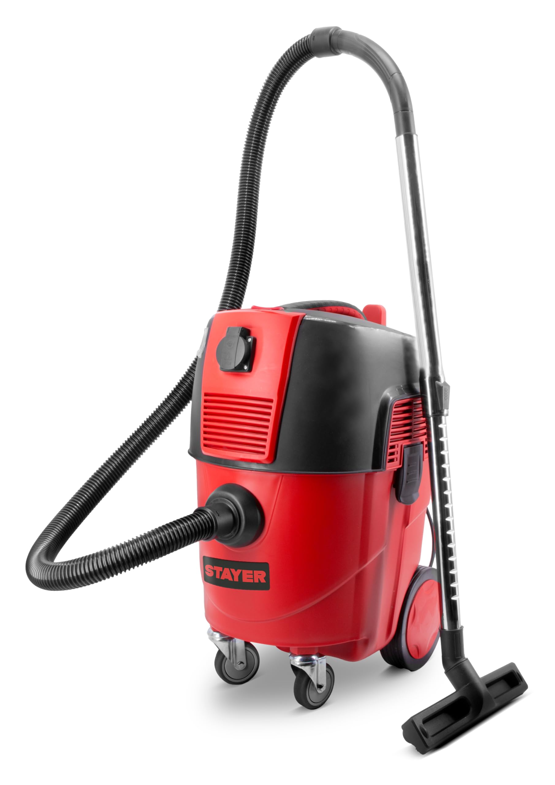 Stayer Potente Aspirador de 1600W para sólidos y líquidos, Especial para Polvo extrafino, diseñado para conectar a una Herramienta (lijadora de para Pared). Vac 2030 V - System