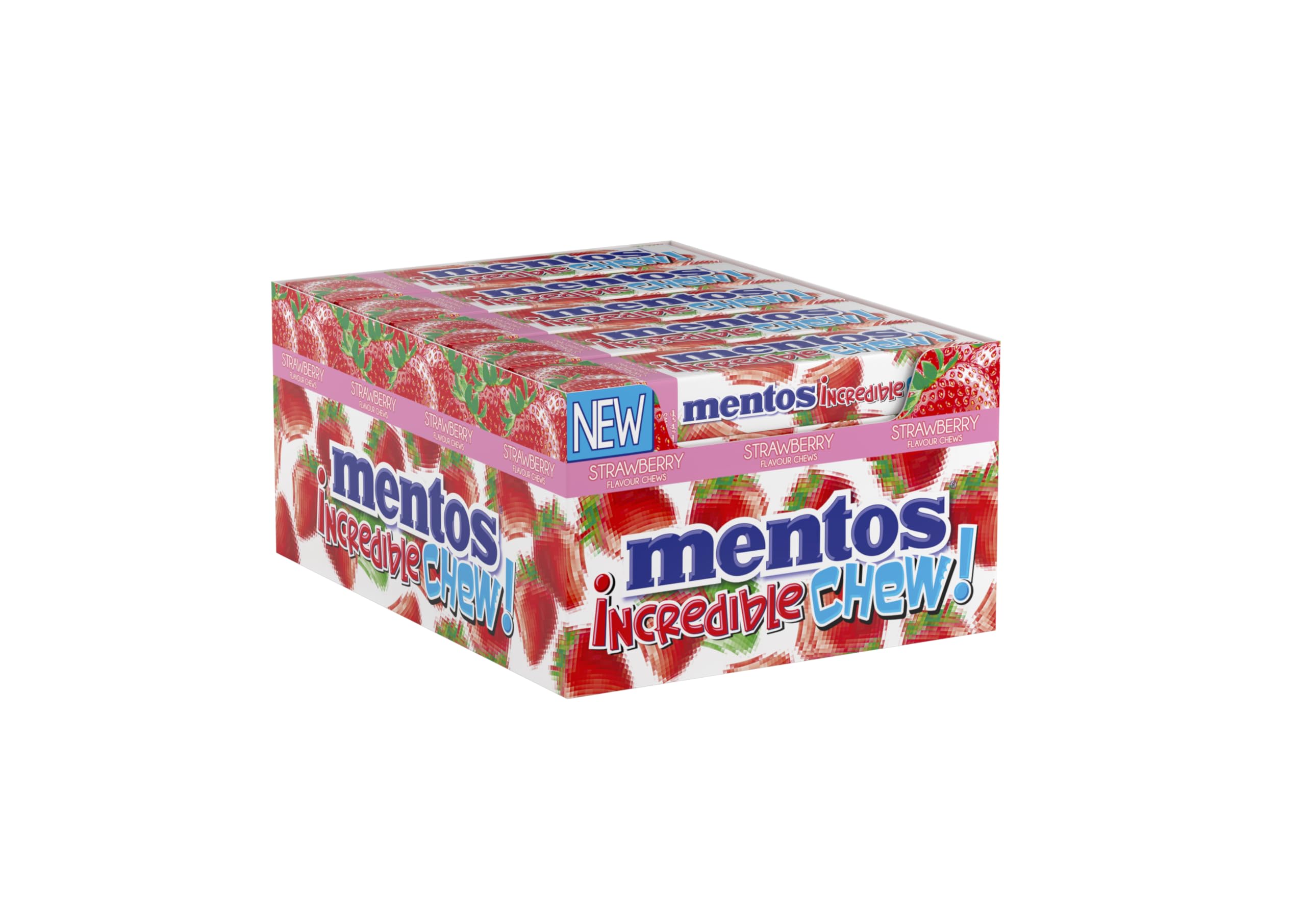 Incredible Chew Candy Strawberry Flavor 45gm (Pack of 20)