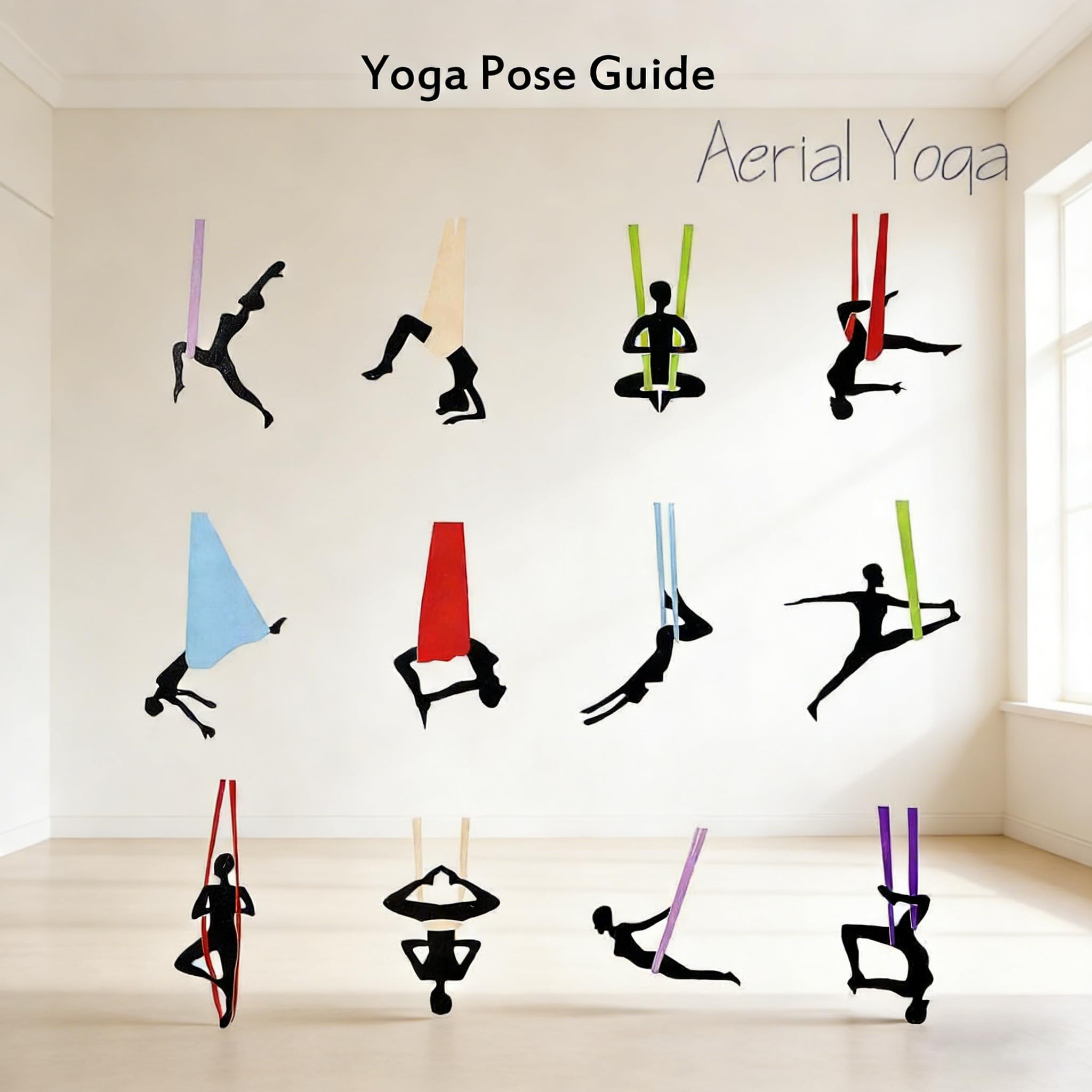 SNZ Aerial Hamac de yoga – Balançoire suspendue multifonction pour intérieur et extérieur, capacité de charge de 250 kg, balançoire nid pour sensoriel, yoga, exercices anti-gravité, détente et jeu