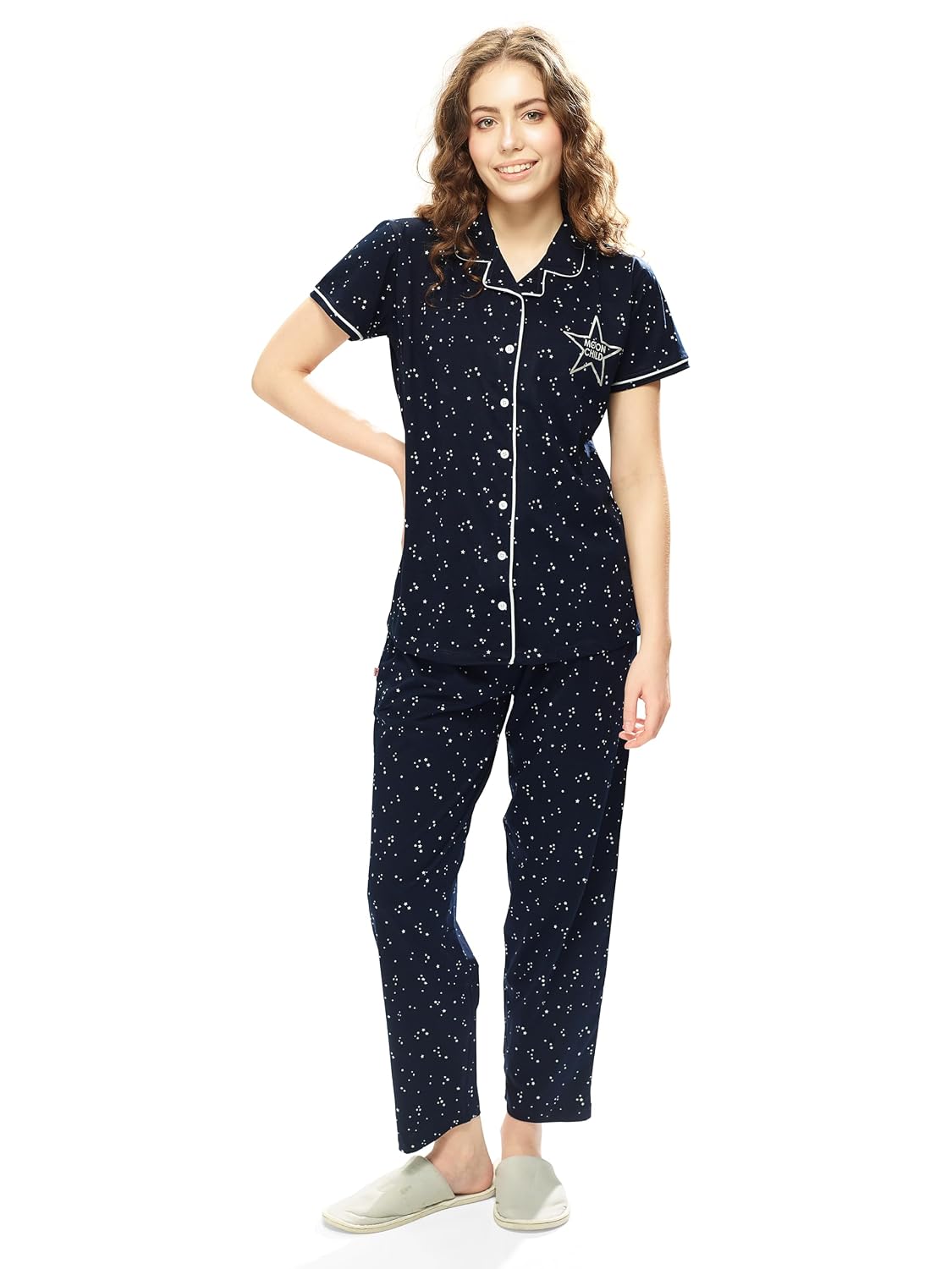 WEET Women's Cotton Star Printed Night Suit Set - Review, Price and Buying Guide