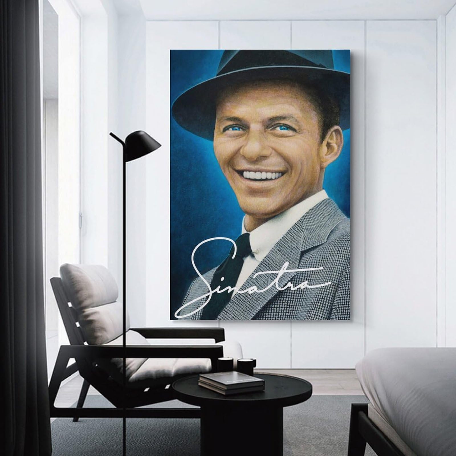 Peinture Sur Toile Frank Sinatra 40x60 Cm - Décoration Murale Sans Cadre Pour Chambre, Salon, Bureau - 10