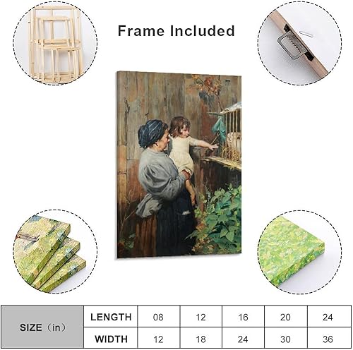 Miniatura 10 de Oscar Pereira Da Silva, Criação Da Vovó, impresiones artísticas, arte vintage, arte de pared en lienzo, famosas impresiones artísticas, póster,