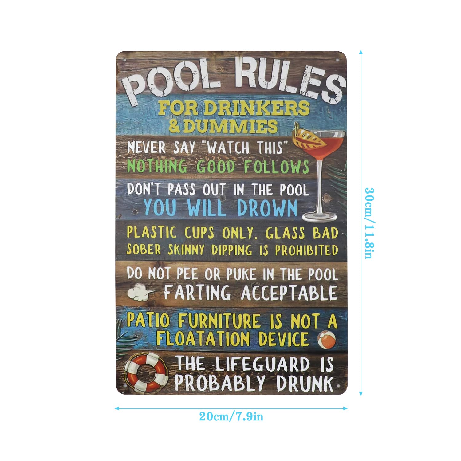 0 IN - Adhesive Swimming Pool Depth Marker Sticker - 6 In x 6 In with 4 Inch Lettering