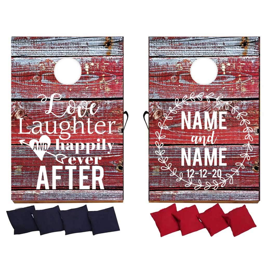 VictoryStore Cornhole Games - Custom Wedding Bag Toss Game - Custom Wedding Cornhole