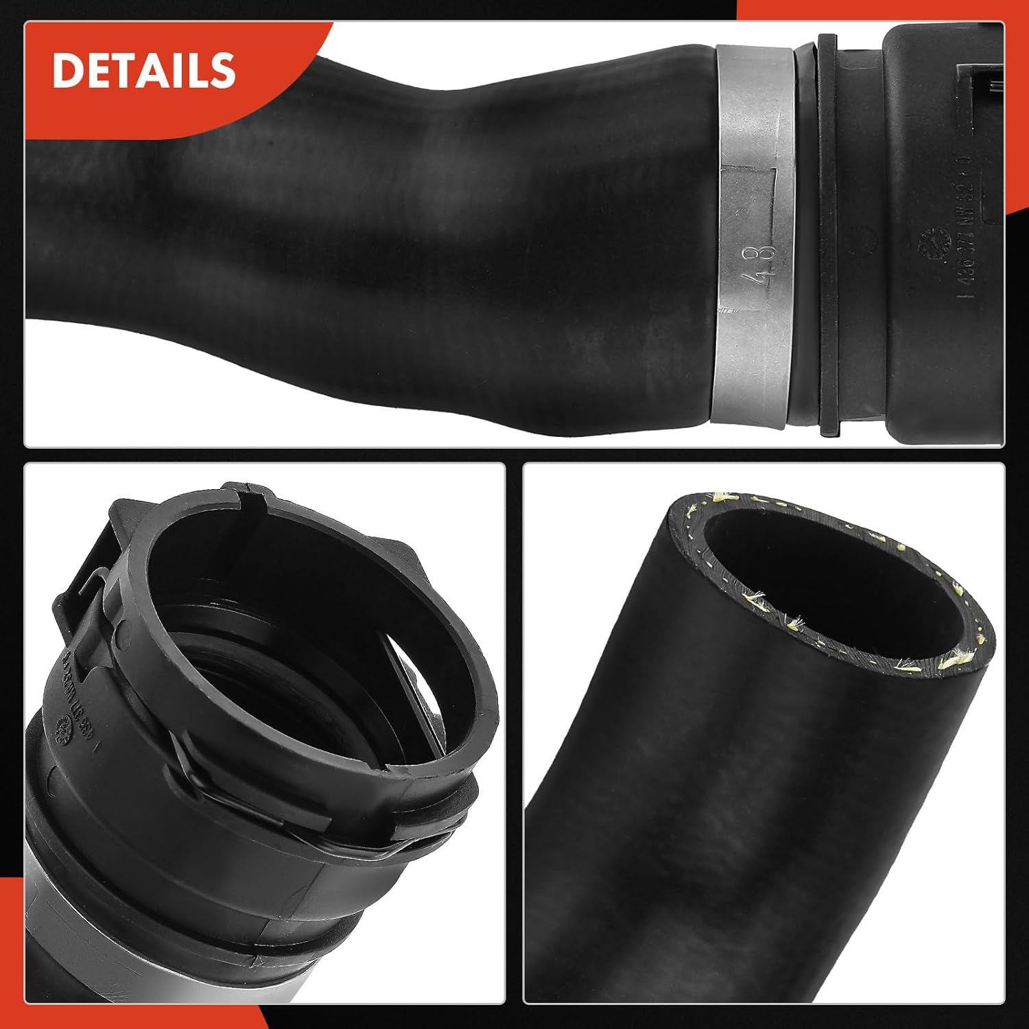 A-Premium Engine Radiator Coolant Hose Compatible with Volkswagen Tiguan 2009-2016 L4 2.0L, Replace# 5N0121051C
